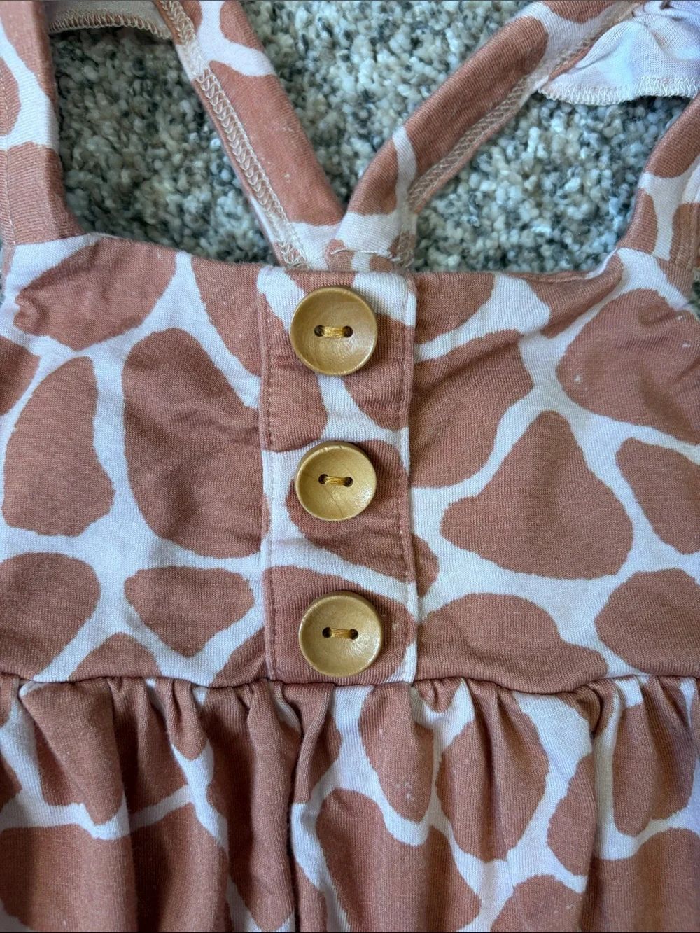Snuggle Bums Giraffe Bamboo Bubble With Matching Bow